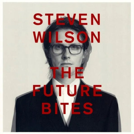 Red vinyl LP of The Future Bites by Steven Wilson with album artwork cover