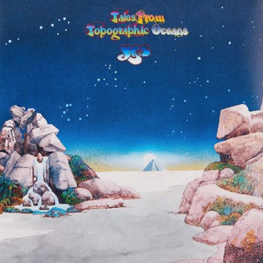 Yes Tales From Topographic Oceans 2LP Curacao Blue Vinyl progressive rock album.