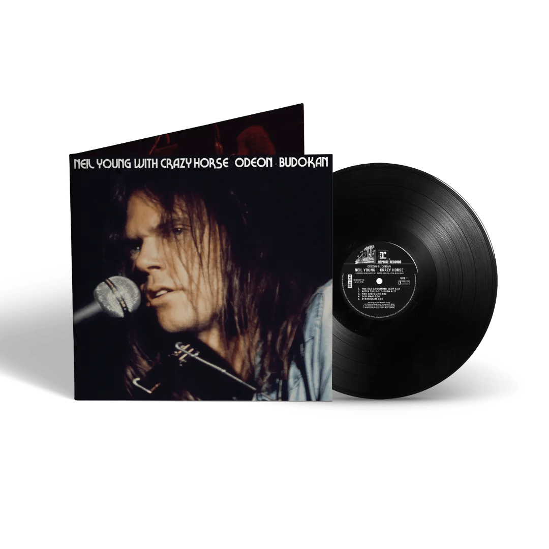 ODEON BUDOKAN vinyl album featuring Neil Young solo and Crazy Horse electric sets