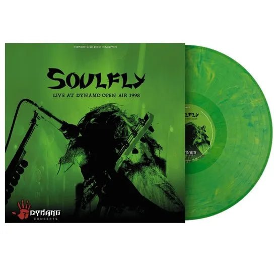 Soulfly - Live At Dynamo Open Air 1998 2 LP Set Green & Yellow Marbled Vinyl - 2 - LP - Orchard Records