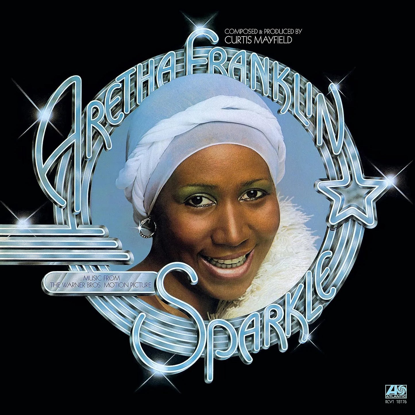 Clear vinyl LP of Aretha Franklin – Sparkle (1976 soundtrack)