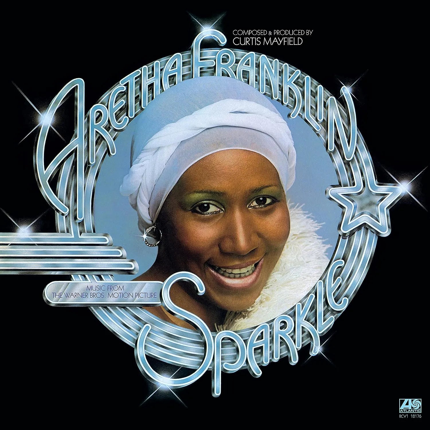 Clear vinyl LP of Aretha Franklin – Sparkle (1976 soundtrack)