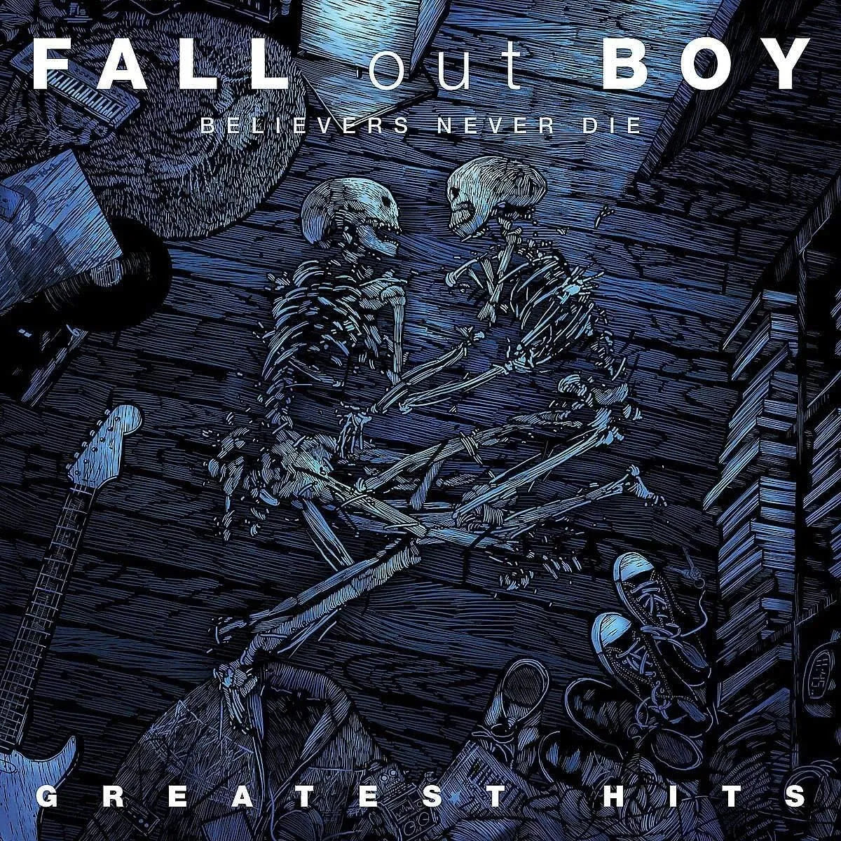 Fall Out Boy Believers Never Die 2 LP featuring greatest hits and fan favourites