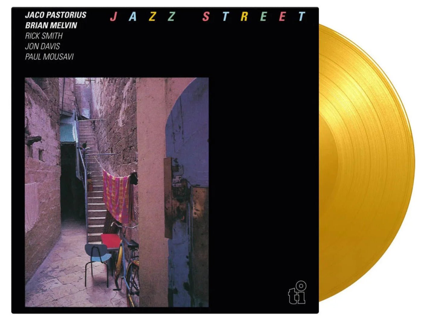 Limited yellow vinyl edition of Jaco Pastorius’ Jazz Street