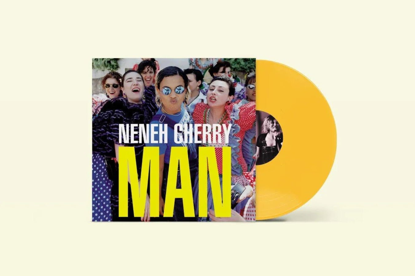 Limited edition Man LP by Neneh Cherry 140g yellow vinyl with 7 Seconds duet