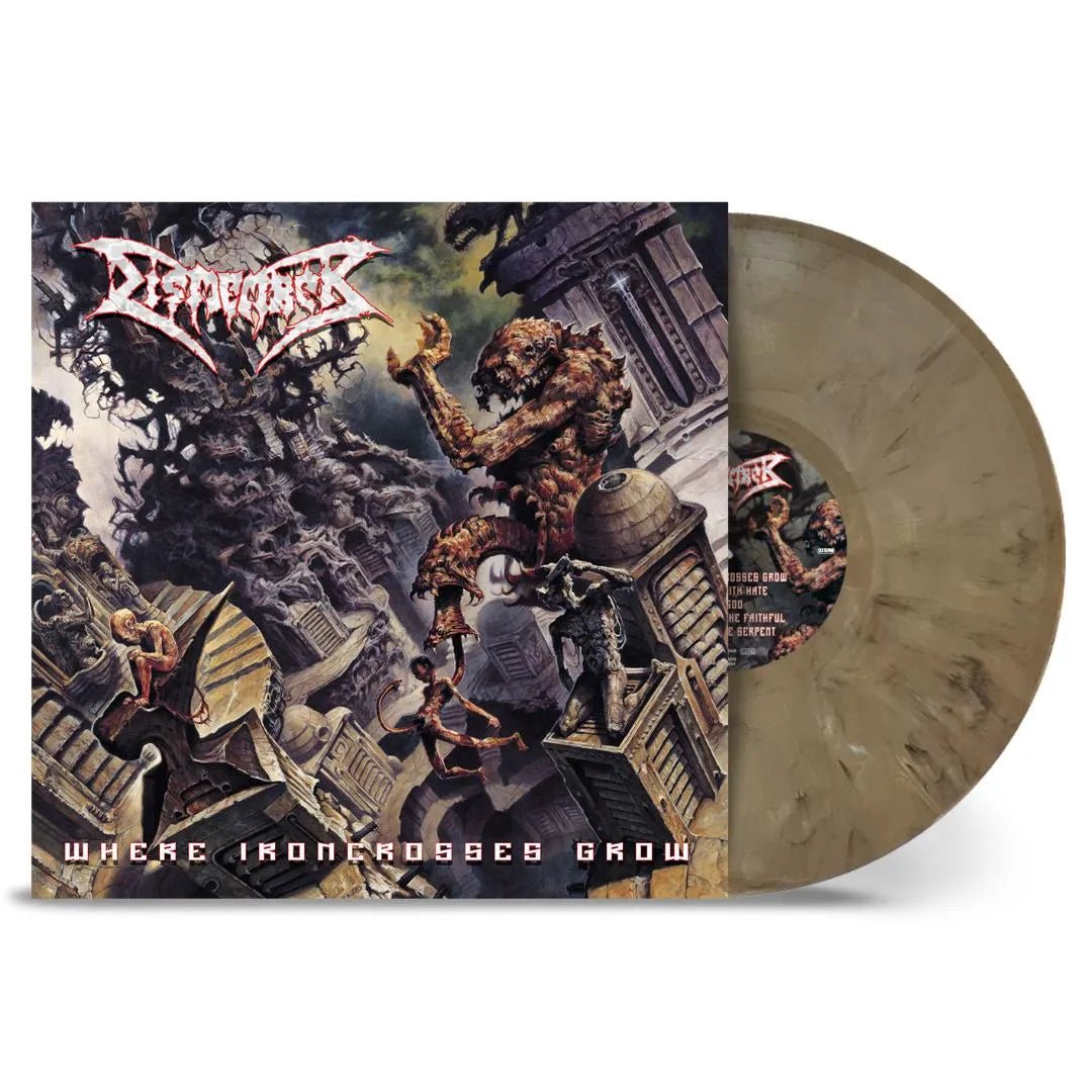 Dismember - Where Ironcrosses Grow LP Sand Marble Vinyl - 2 - LP - Orchard Records