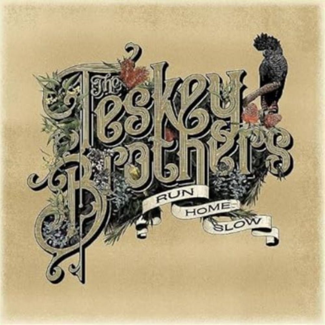 The Teskey Brothers Run Home Slow album cover with vintage soul artwork