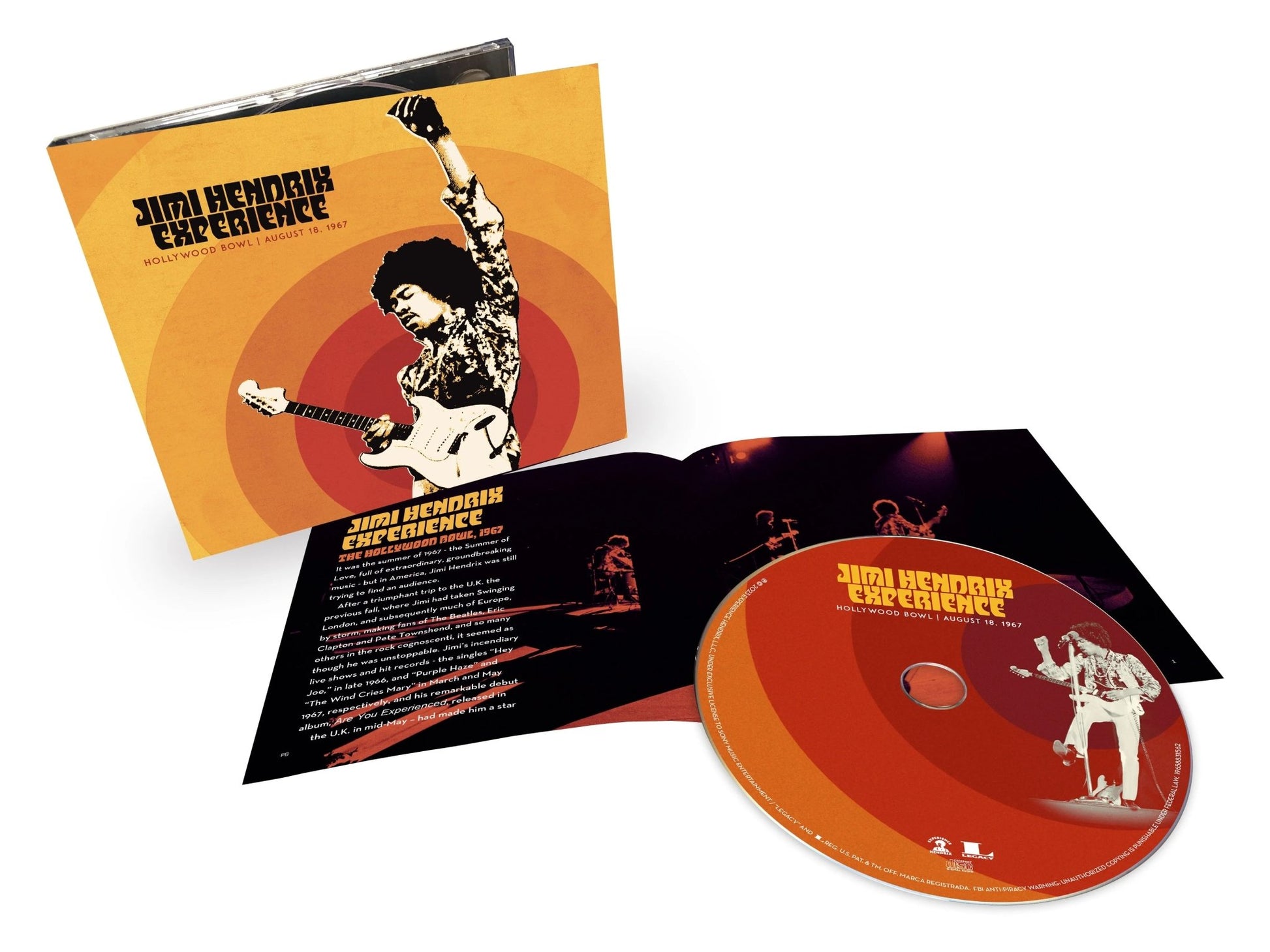 The Jimi Hendrix Experience - Live At The Hollywood Bowl August 18th 1967 CD - 2 - CD - Orchard Records