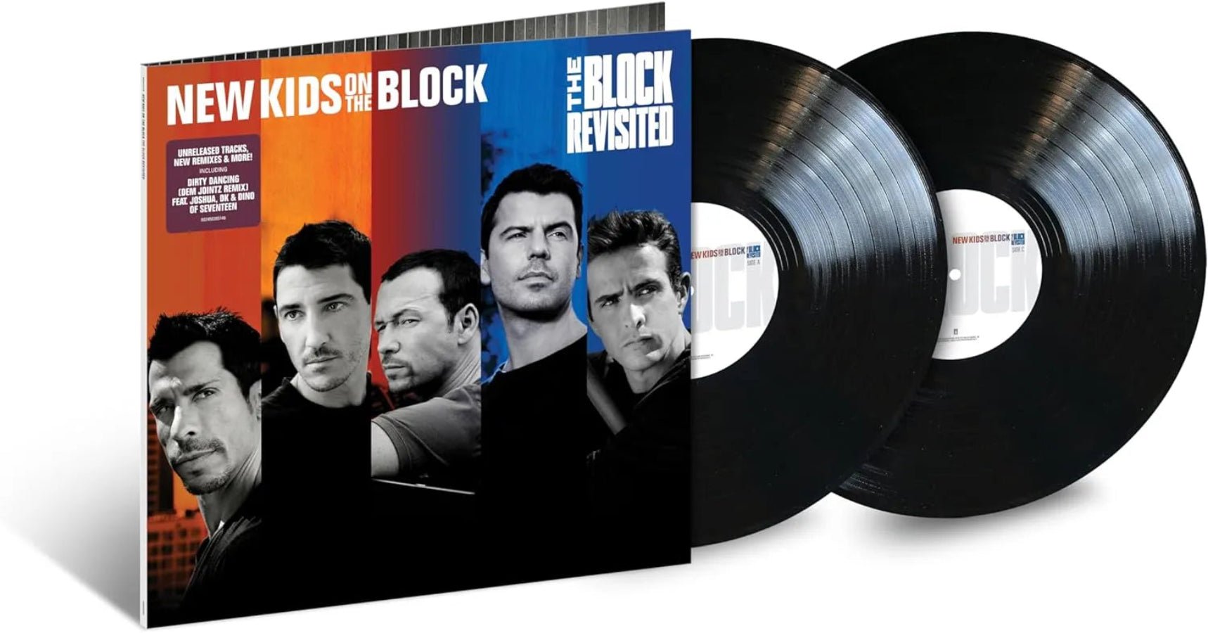NKOTB The Block Revisited vinyl 2023 remix edition featuring SEVENTEEN duet tracks