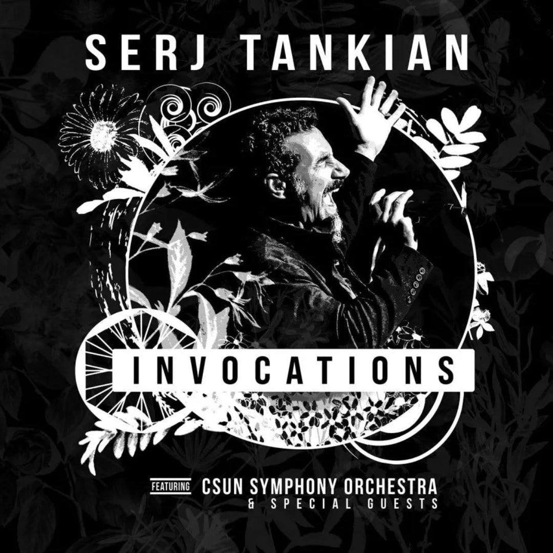 Serj Tankian Invocations limited white vinyl LP front cover