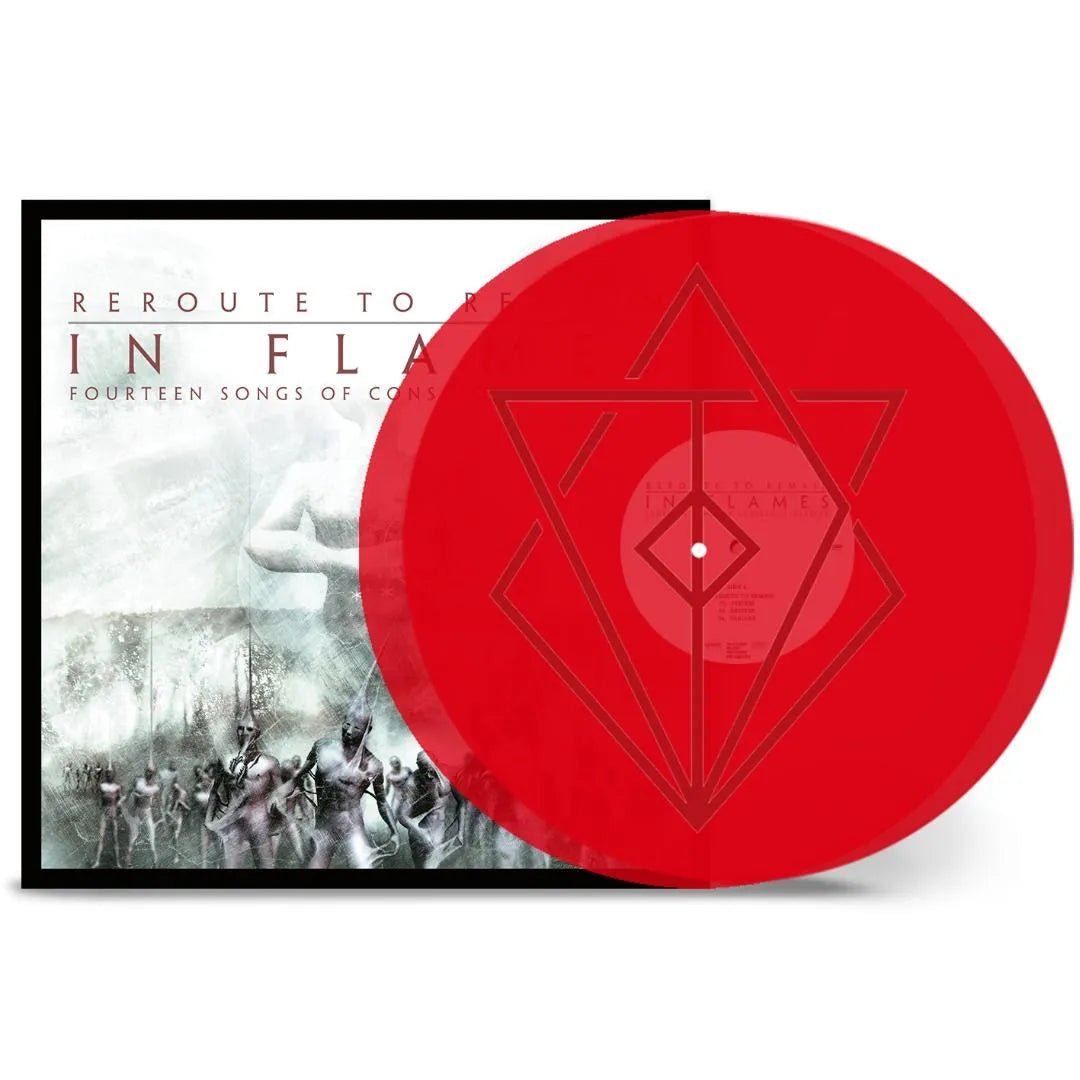 In Flames - Reroute To Remain etched red vinyl lp cover