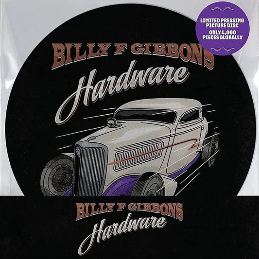 Billy F Gibbons Hardware album with gritty vocals, iconic riffs, and rock energy