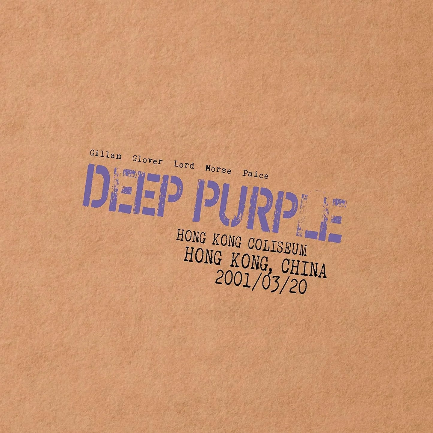 Deep Purple Live In Hong Kong 2001 LP The Soundboard Series capturing pure rock