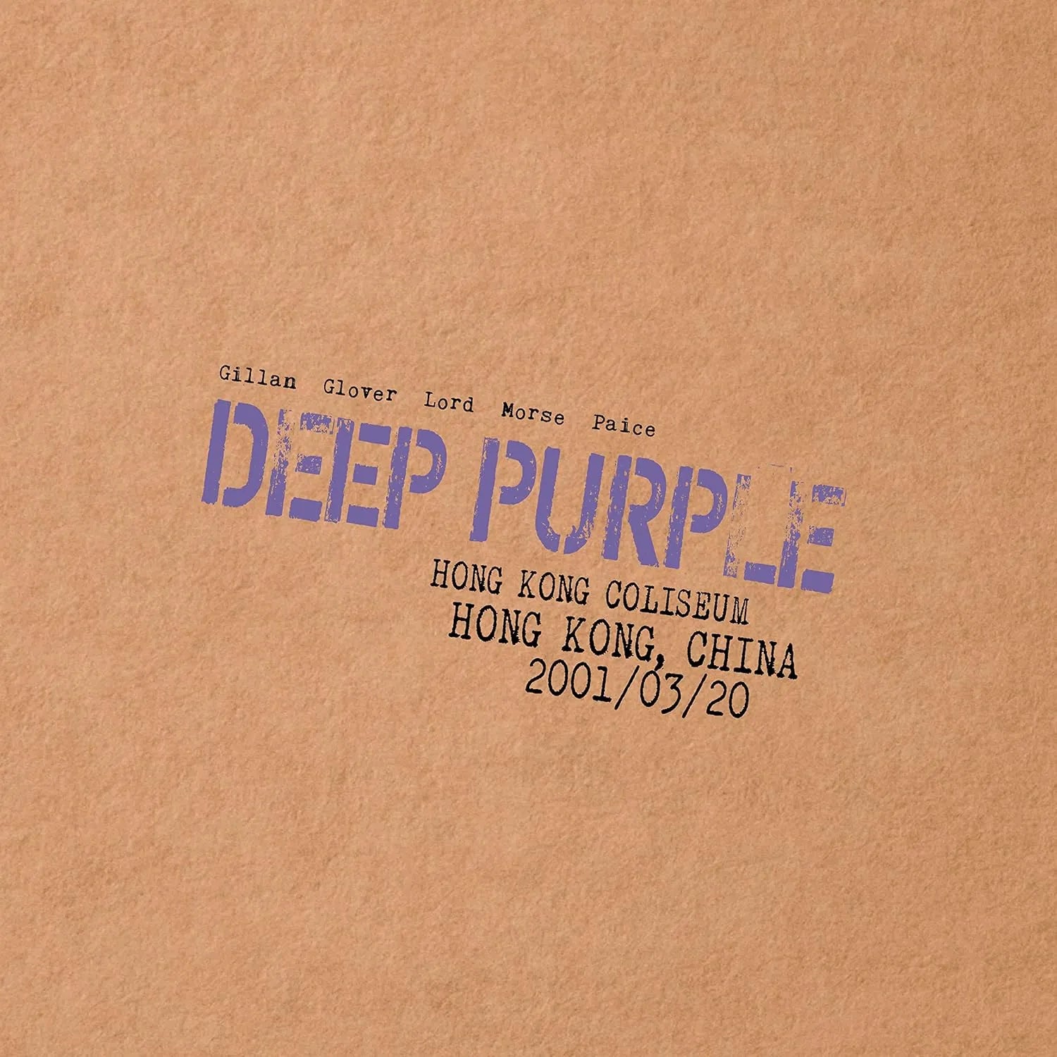 Deep Purple Live In Hong Kong 2001 LP The Soundboard Series capturing pure rock