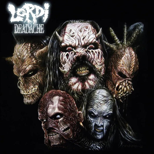 Lordi’s Deadache album on silver and black marbled vinyl in gatefold sleeve