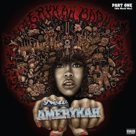 Erykah Badu New Amerykah Part One album cover featuring soul and R&B classics