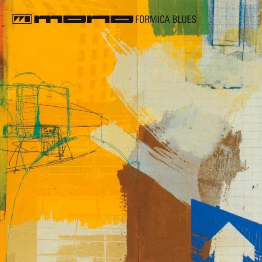 Formica Blues album cover by Mono featuring minimalist design with blue tones

