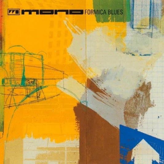 Formica Blues album cover by Mono featuring minimalist design with blue tones

