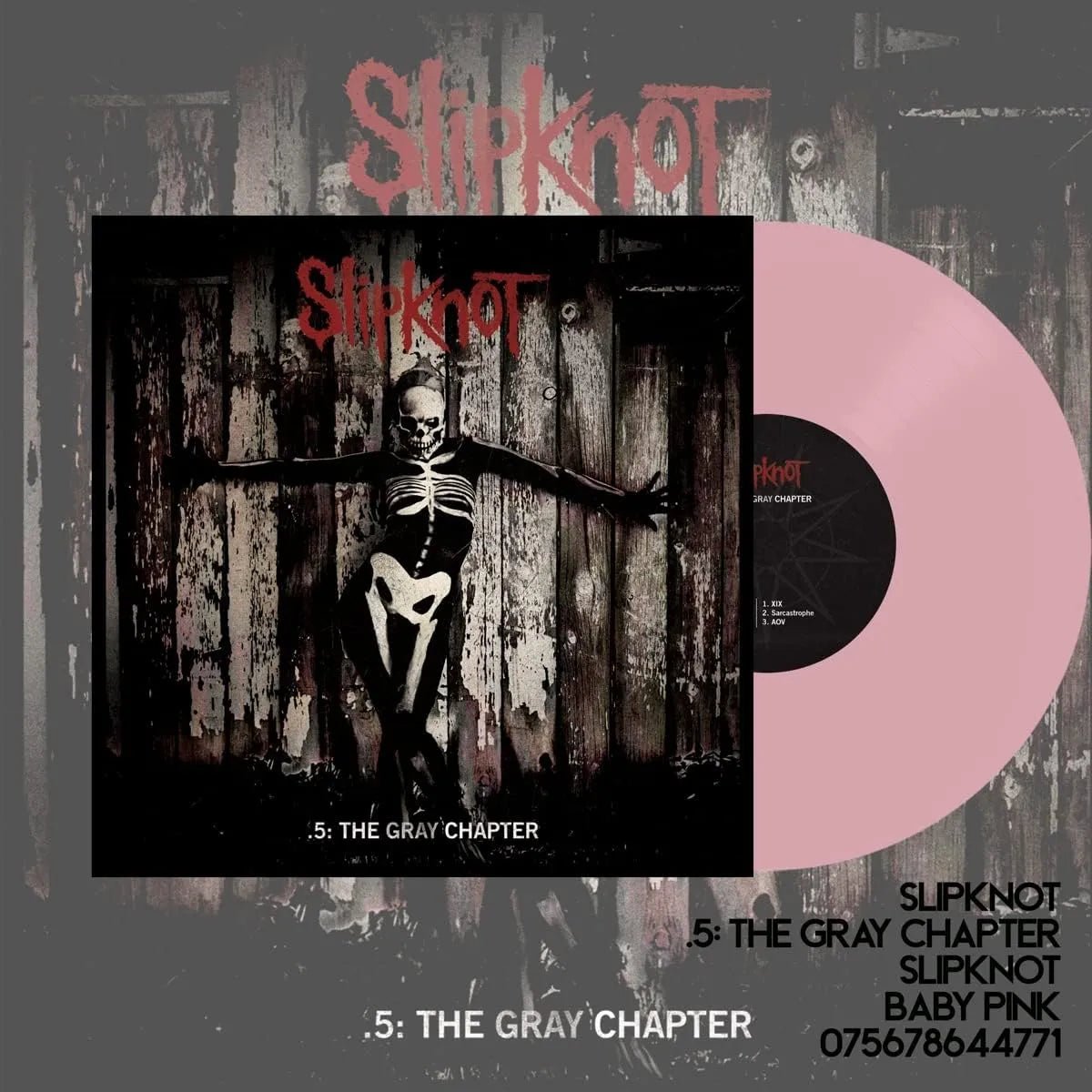 Slipknot - .5: The Gray Chapter 2 LP Set Baby Pink Vinyl - 2 - LP - Orchard Records