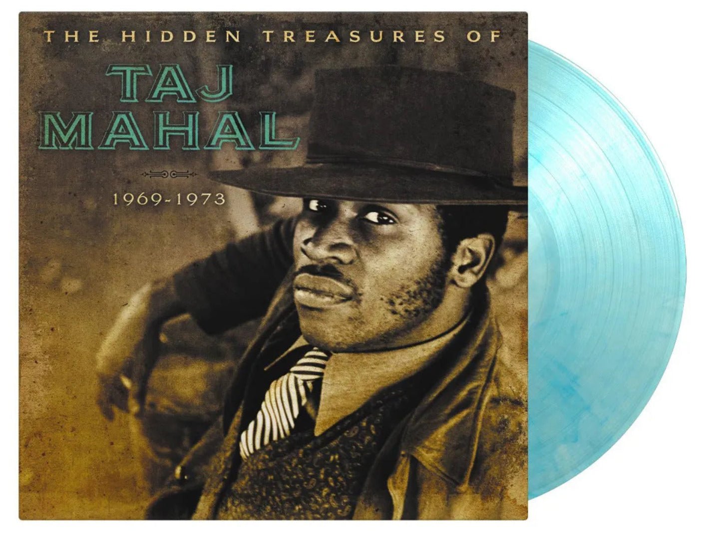 Live and studio recordings by Taj Mahal on 2LP set
