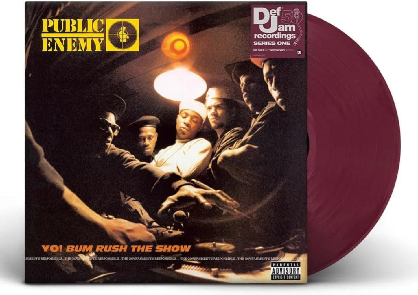 Front cover of Public Enemy Yo! Bum Rush the Show vinyl edition.