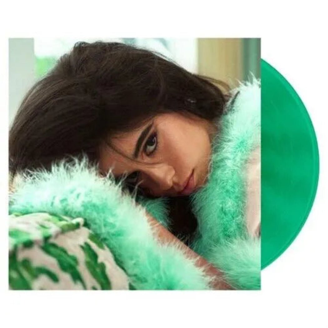 Familia by Camila Cabello pressed on limited edition green vinyl LP.