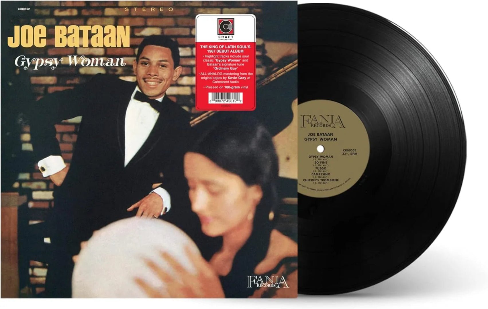 Classic 1967 Latin soul album Gypsy Woman by Joe Bataan featuring hits and hi-res audio.