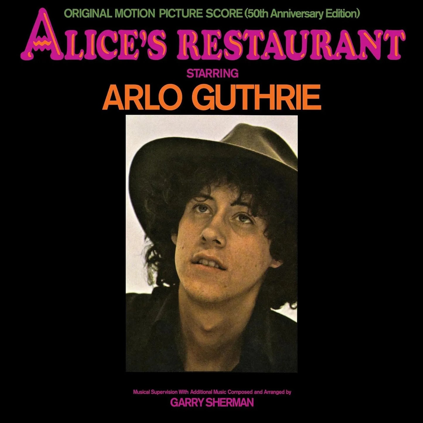 Vinyl album cover of Arlo Guthrie’s Alice’s Restaurant soundtrack