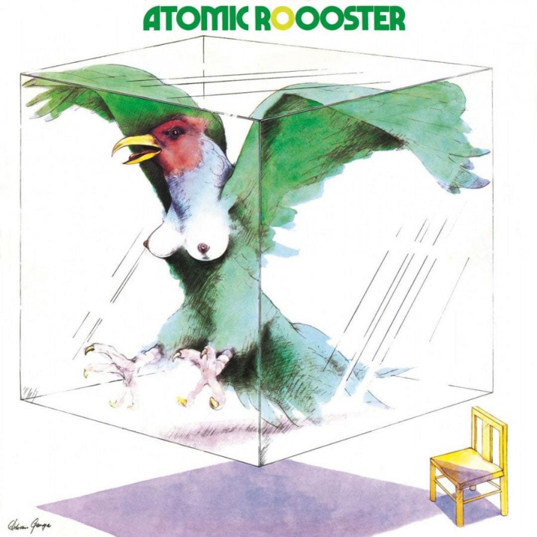 Atomic Rooster 1970 debut vinyl featuring Vincent Crane, Nick Graham and Carl Palmer.