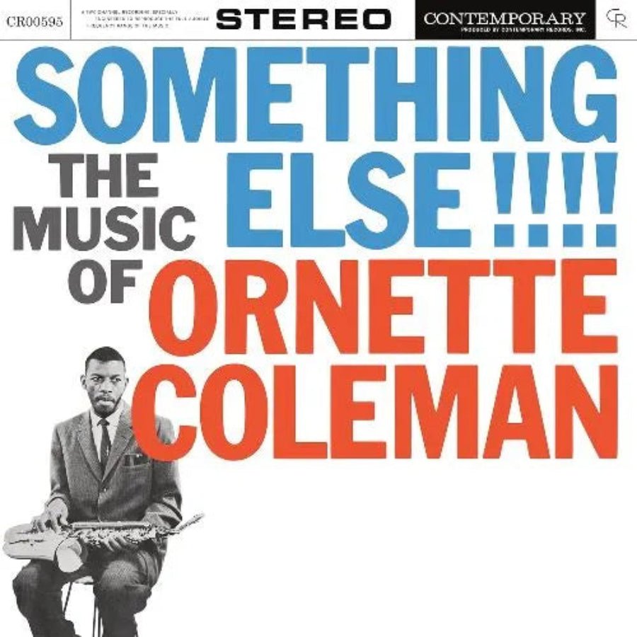 Ornette Coleman Something Else!!!! LP cover featuring minimalist 1958 jazz artwork