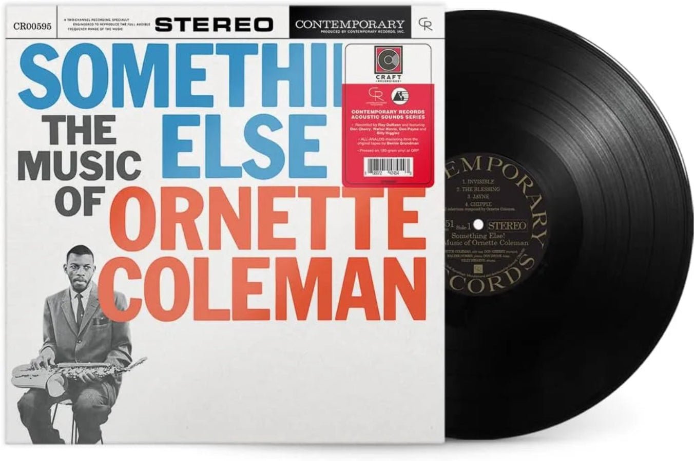 180-gram vinyl of Something Else!!!! showcasing Ornette Coleman and band imagery
