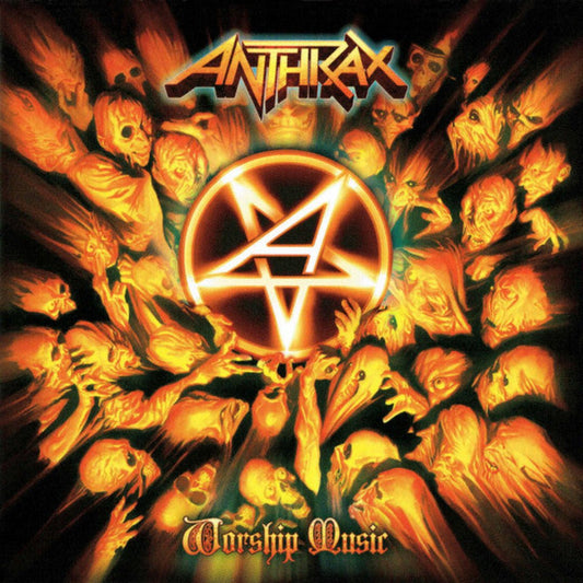 Anthrax 2LP Worship Music album gatefold cover on black vinyl