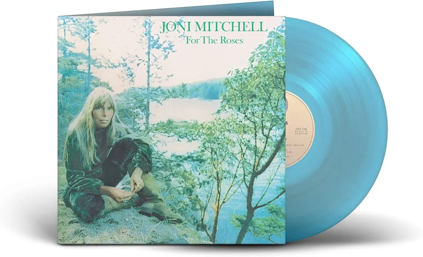 Joni Mitchell - For The Roses LP Aqua Vinyl - 2 - LP - Orchard Records