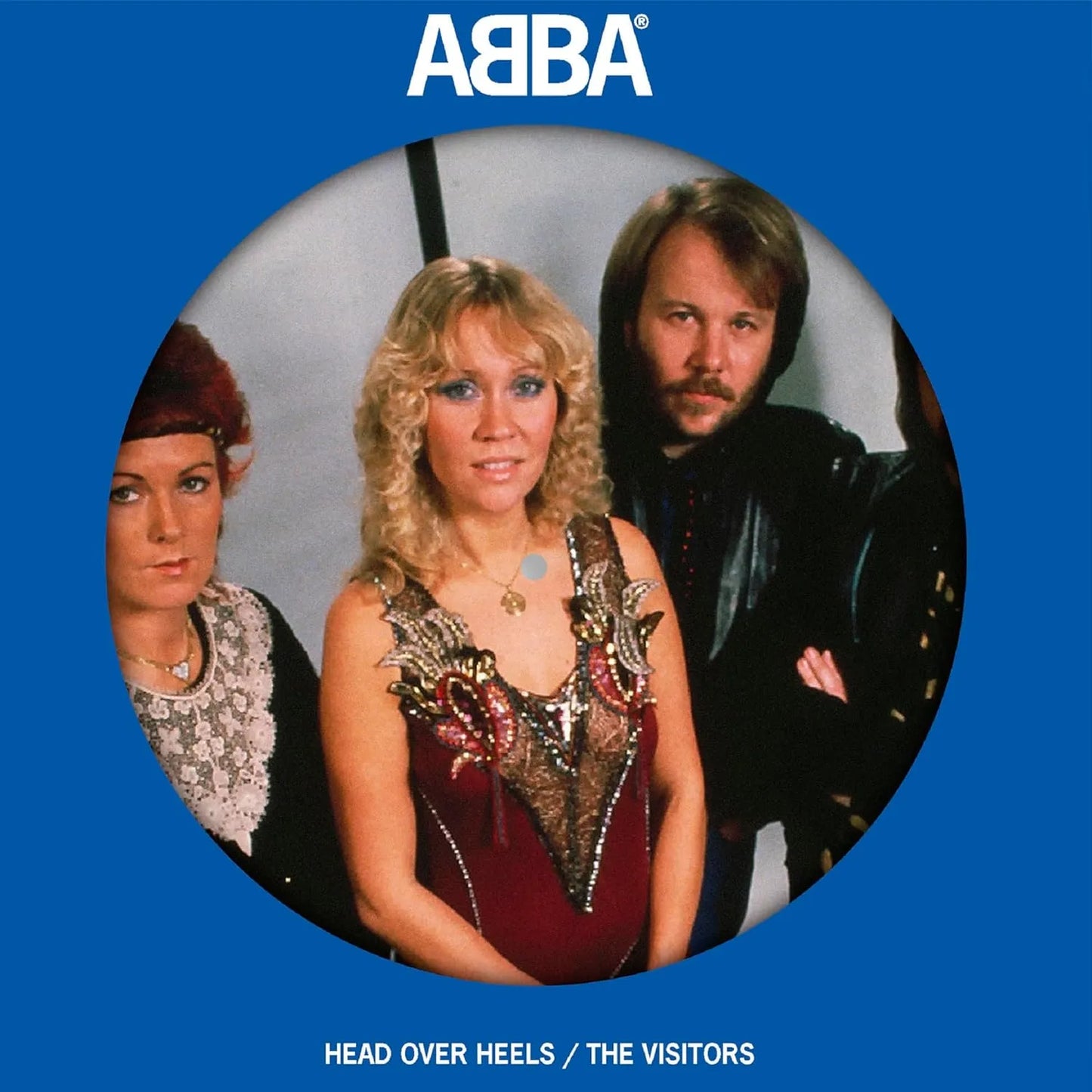 ABBA Head Over Heels 7″ picture disc featuring classic 1981 band photography.