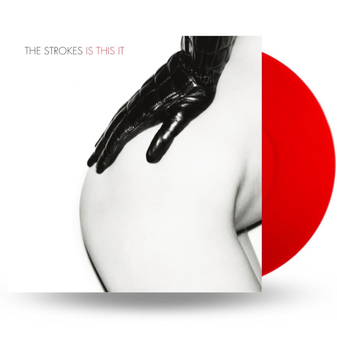 Is This It LP red vinyl by The Strokes indie rock classic
