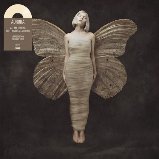 Aurora All My Demons Greeting Me As A Friend LP cream vinyl album cover
