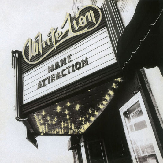 White Lion Mane Attraction black vinyl LP featuring Love Don’t Come Easy and Lights