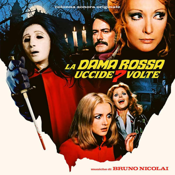Bruno Nicolai - La Dama Rossa Uccide 7 Volte Soundtrack (0922462) 2 LP Set Red Vinyl