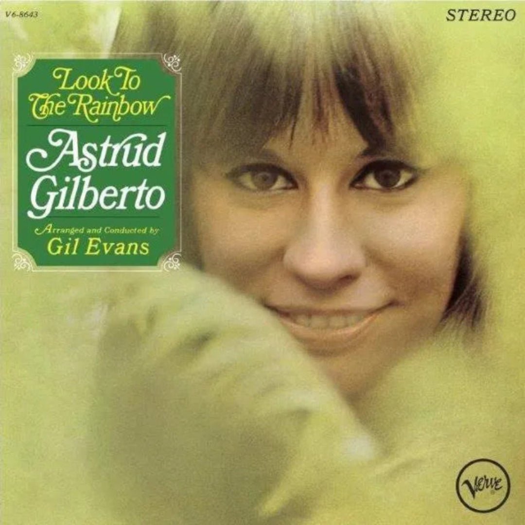 Astrud Gilberto Look To The Rainbow album cover featuring lush orchestral artwork.