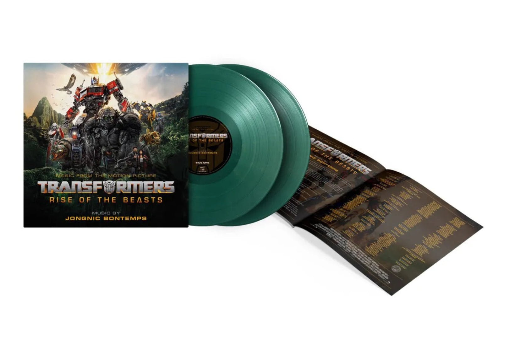 2LP soundtrack Transformers Rise of the Beasts with bonus tracks and notes