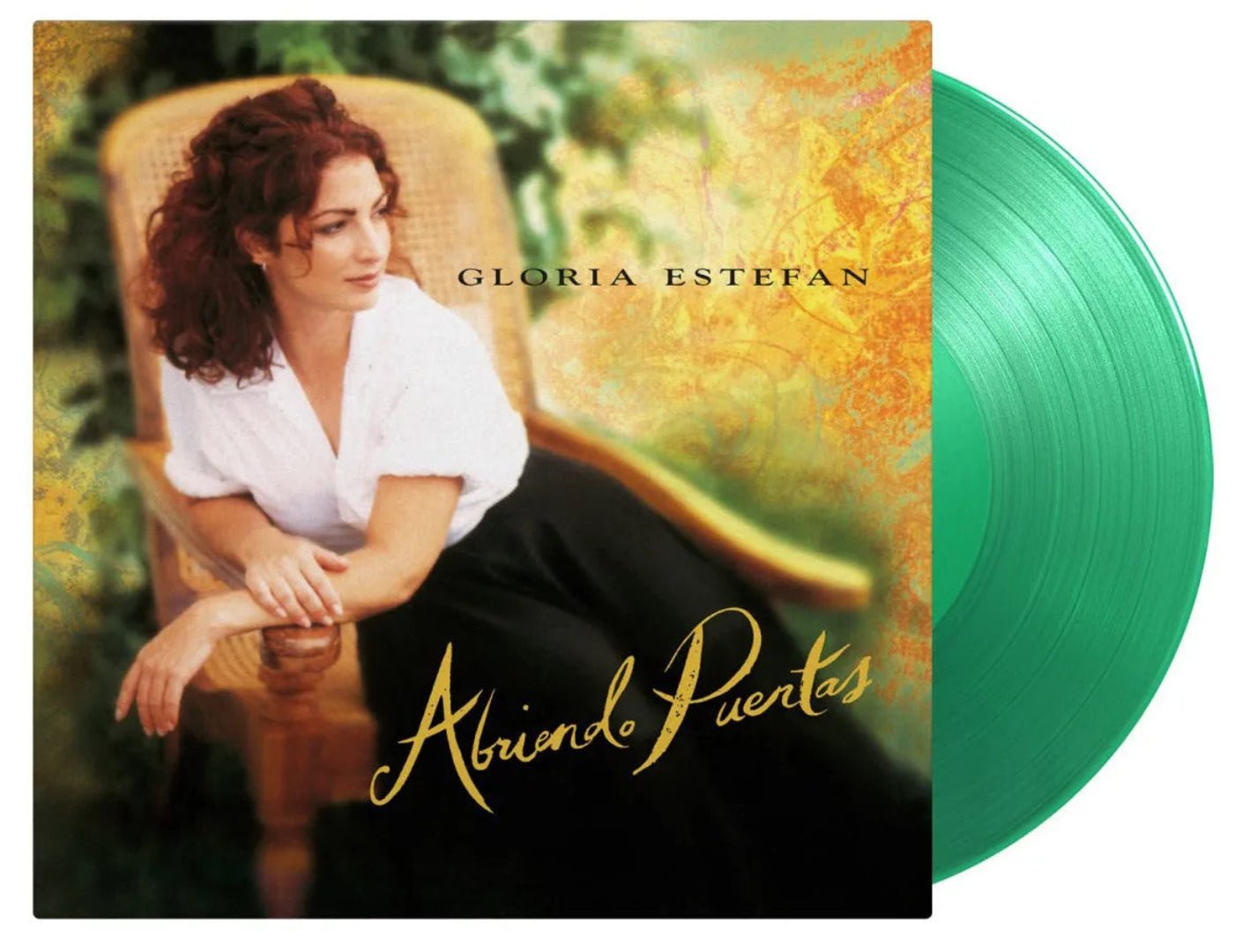 Limited edition green vinyl of Gloria Estefan’s Abriendo Puertas