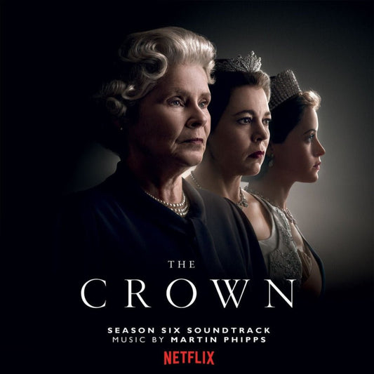 The Crown Season 6 soundtrack on Royal Blue vinyl, composed by Martin Phipps