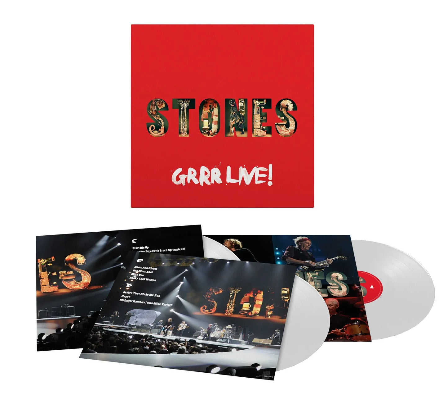 The Rolling Stones - Grrr! Live 3 LP Set White Vinyl - 2 - LP - Orchard Records