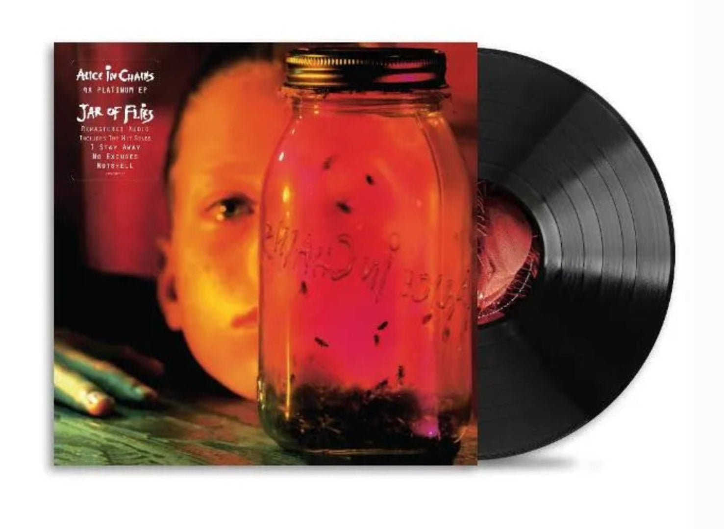 Jar of Flies EP packaging with disc visible

