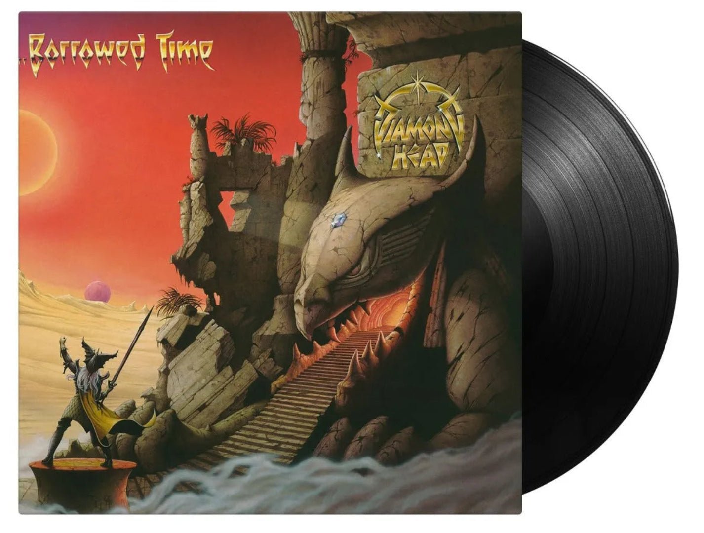 Borrowed Time by Diamond Head vinyl LP 1980s metal album