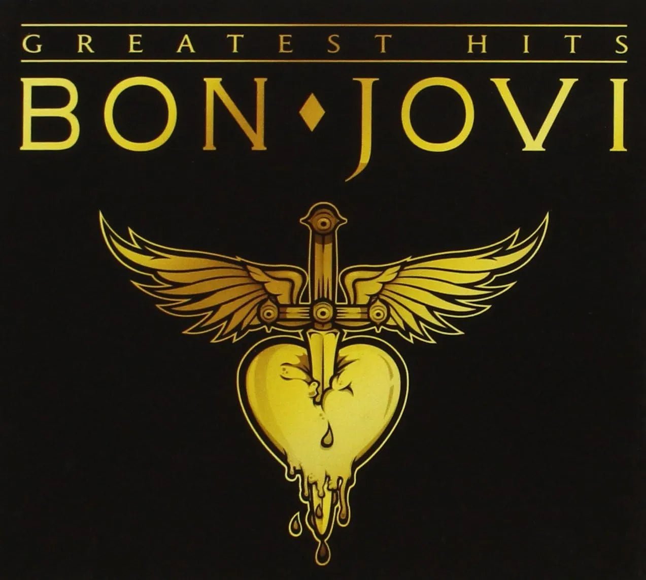 Bon Jovi Greatest Hits album artwork 2 CD set classic rock