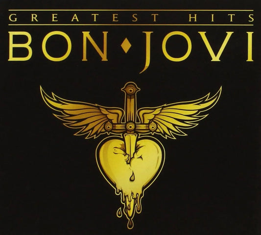 Bon Jovi Greatest Hits album artwork 2 CD set classic rock
