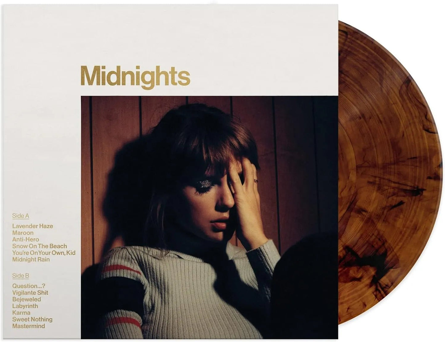 Taylor Swift - Midnights LP Mahogany Marbled Vinyl - 2 - LP - Orchard Records