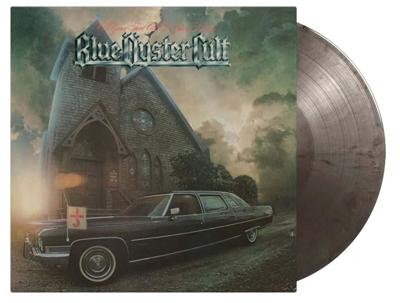 1975 Blue Öyster Cult On Your Feet Or On Your Knees LP limited silver vinyl