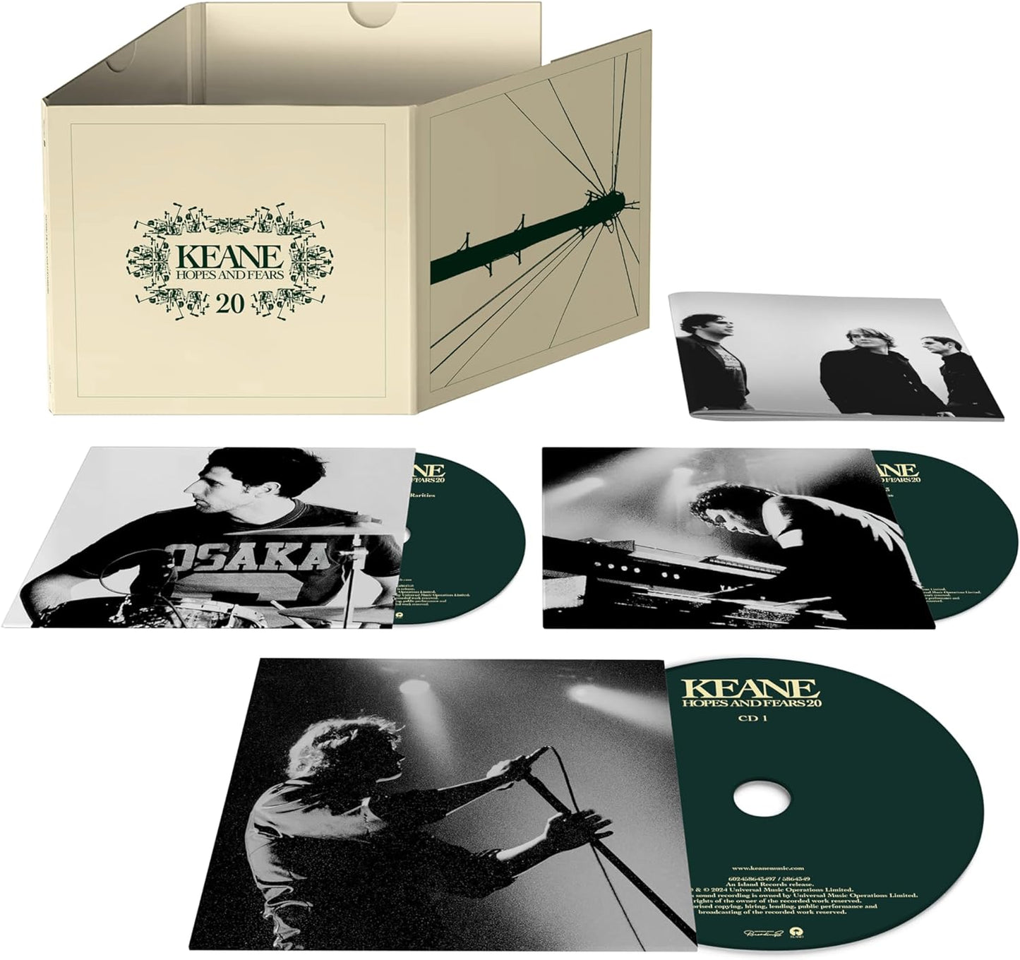 Hopes and Fears 20th Anniversary edition by Keane in a 3CD package.